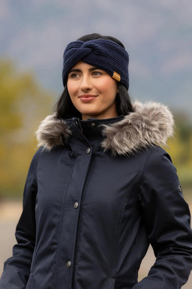 LeMieux Clara Rib Knot Headband Navy| Online For Equine