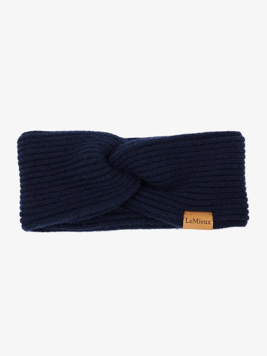 LeMieux Clara Rib Knot Headband Navy| Online For Equine