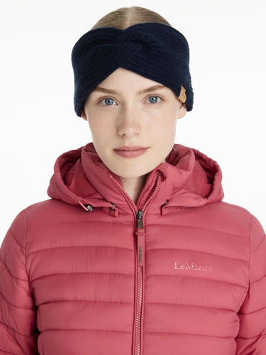 LeMieux Clara Rib Knot Headband Navy| Online For Equine