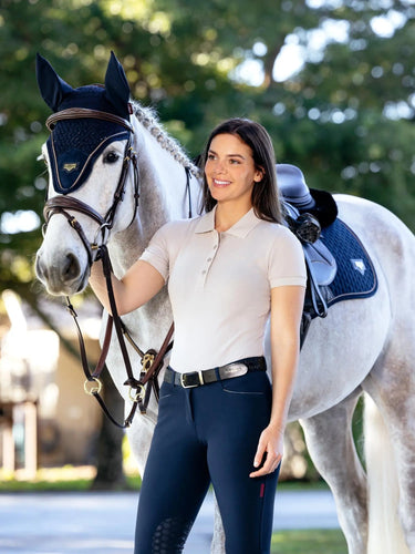 LeMieux Classique Polo Shirt Stone| Online For Equine