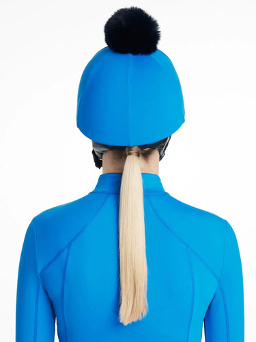 LeMieux Classique Pom Hat Silk Benetton Blue| Online For Equine