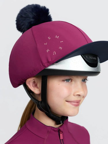 LeMieux Classique Pom Hat Silk Blackberry| Online For Equine