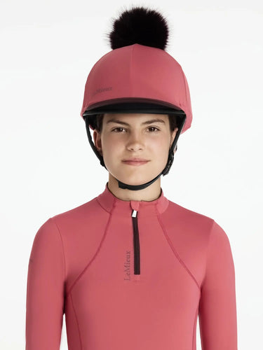 LeMieux Classique Pom Hat Silk Cranberry| Online For Equine