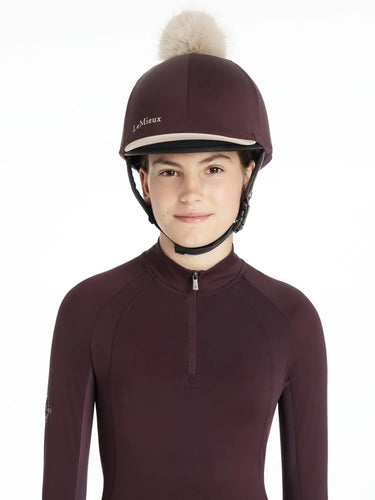 LeMieux Classique Pom Hat Silk Damson| Online For Equine