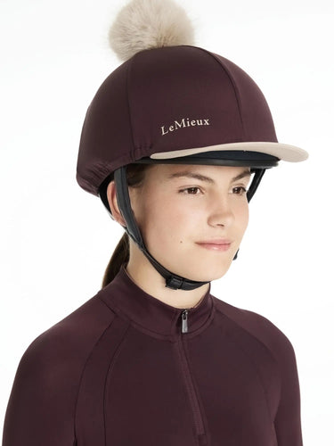 LeMieux Classique Pom Hat Silk Damson| Online For Equine