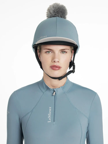 LeMieux Classique Pom Hat Silk Ice Blue| Online For Equine