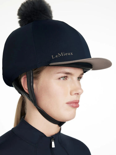 LeMieux Classique Pom Hat Silk Navy| Online For Equine