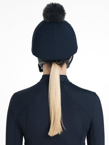 LeMieux Classique Pom Hat Silk Navy| Online For Equine