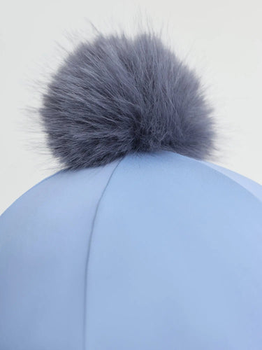 LeMieux Classique Pom Hat Silk Powder Blue| Online For Equine