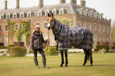 LeMieux Cocoa Arika Heritage Check 100g Turnout Rug Cocoa| Online For Equine