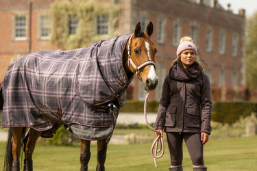 LeMieux Cocoa Arika Heritage Check 200g Turnout Rug Cocoa| Online For Equine