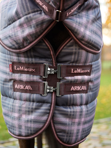 LeMieux Cocoa Arika Heritage Check Stable Rug with Neck 100g Cocoa| Online For Equine