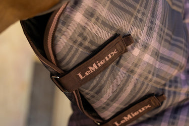 LeMieux Cocoa Arika Heritage Check Stable Rug with Neck 200g Cocoa| Online For Equine