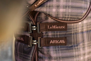 LeMieux Cocoa Arika Heritage Check Stable Rug with Neck 200g Cocoa| Online For Equine