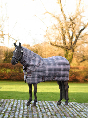 LeMieux Cocoa Arika Heritage Check Stable Rug with Neck 200g Cocoa| Online For Equine