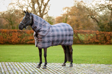 LeMieux Cocoa Arika Heritage Check Stable Rug with Neck 200g Cocoa| Online For Equine