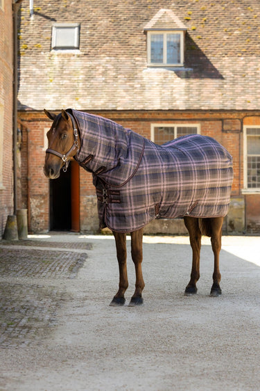 LeMieux Cocoa Arika Heritage Check Stable Rug with Neck 200g Cocoa| Online For Equine