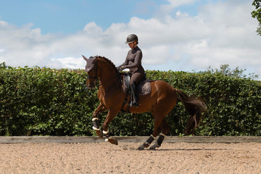 LeMieux Cocoa Heritage Check Dressage Square Cocoa| Online For Equine