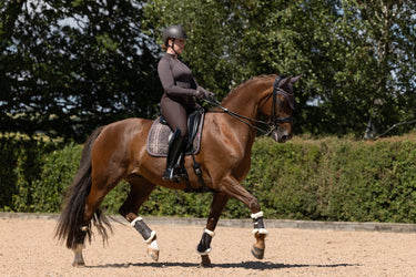 LeMieux Cocoa Heritage Check Dressage Square Cocoa| Online For Equine