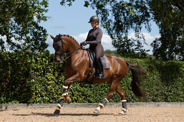 LeMieux Cocoa Heritage Check Dressage Square Cocoa| Online For Equine