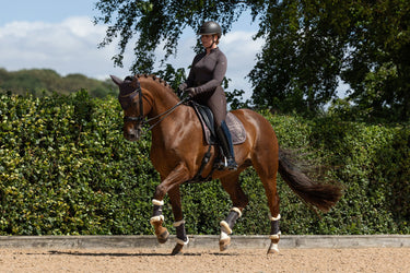 LeMieux Cocoa Heritage Check Dressage Square Cocoa| Online For Equine