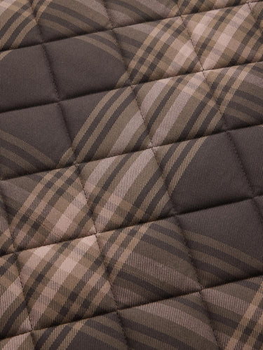 LeMieux Cocoa Heritage Check Dressage Square Cocoa| Online For Equine