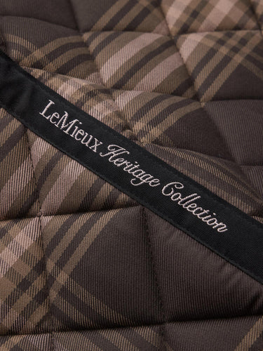 LeMieux Cocoa Heritage Check Dressage Square Cocoa| Online For Equine