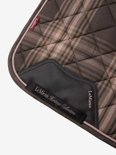 LeMieux Cocoa Heritage Check Dressage Square Cocoa| Online For Equine