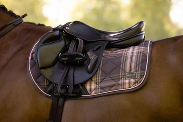 LeMieux Cocoa Heritage Check Jump Square Cocoa| Online For Equine