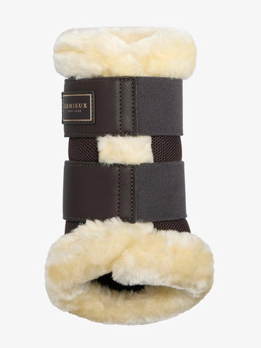 LeMieux Cocoa Heritage Fleece Edged Brushing Boot Cocoa| Online For Equine