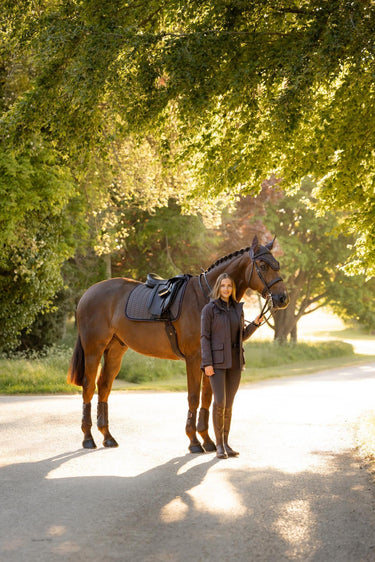 LeMieux Cocoa Heritage Herringbone Dressage Square Cocoa| Online For Equine