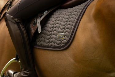 LeMieux Cocoa Heritage Herringbone Jump Square Cocoa| Online For Equine