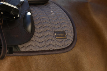 LeMieux Cocoa Heritage Herringbone Jump Square Cocoa| Online For Equine