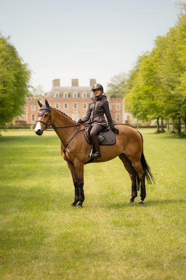 LeMieux Cocoa Heritage Herringbone Jump Square Cocoa| Online For Equine
