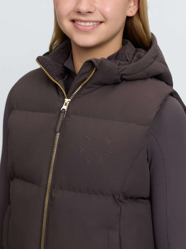 LeMieux Cocoa Young Rider Joey Hooded Gilet Cocoa| Online For Equine