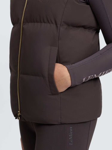 LeMieux Cocoa Young Rider Joey Hooded Gilet Cocoa| Online For Equine