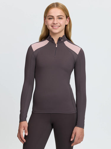 LeMieux Cocoa Young Rider Mia Mesh Base Layer Cocoa| Online For Equine