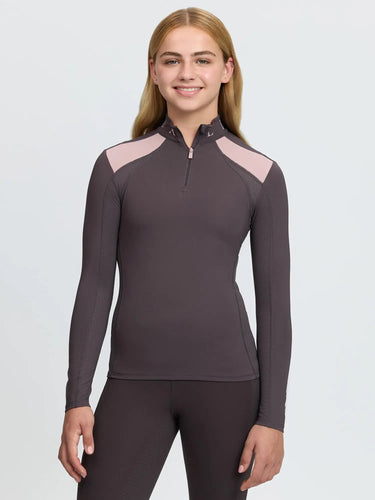 LeMieux Cocoa Young Rider Mia Mesh Base Layer Cocoa| Online For Equine