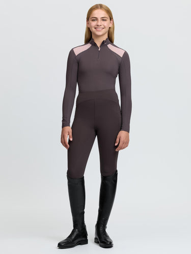 LeMieux Cocoa Young Rider Mia Mesh Base Layer Cocoa| Online For Equine