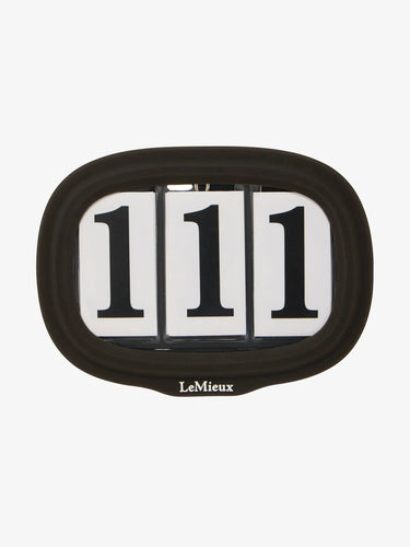 LeMieux Competition Bridle Number Holder Brown