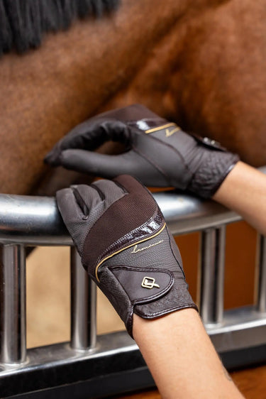 LeMieux Competition Gloves Brown