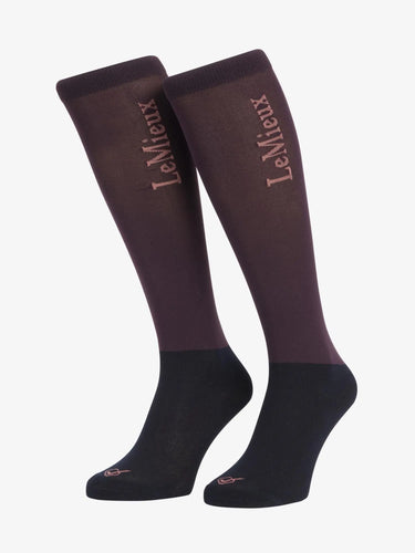 LeMieux Competition Socks 2 Pack Damson| Online For Equine