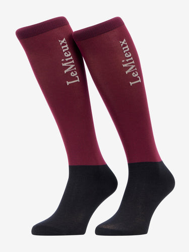 LeMieux Competition Socks 2 pack Blackberry| Online For Equine