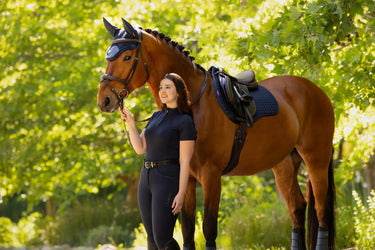 LeMieux Cotton GP Square Navy| Online For Equine