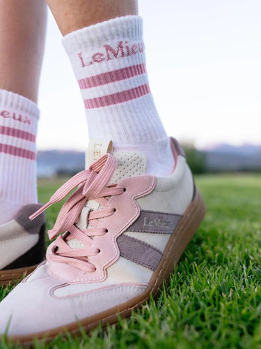 LeMieux Crew Socks 2 Pack Shadow/Fondant| Online For Equine