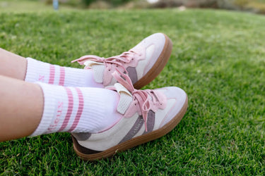 LeMieux Crew Socks 2 Pack Shadow/Fondant| Online For Equine
