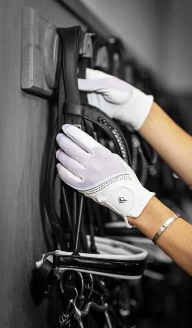 LeMieux Crystal Gloves White| Online For Equine