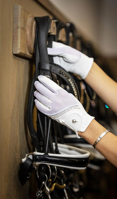 LeMieux Crystal Gloves White| Online For Equine