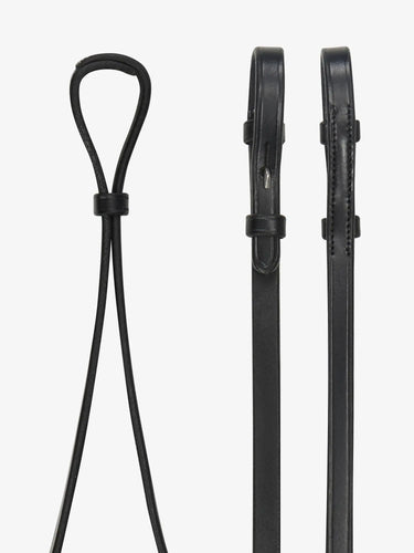 LeMieux Curb Rein Black/Silver| Online For Equine
