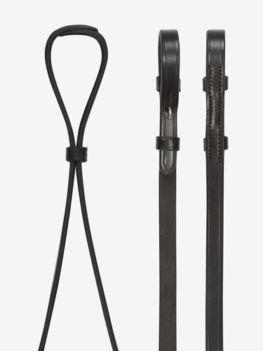LeMieux Curb Rein Brown/Silver| Online For Equine